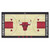2.4' x 4.5' Gray and Red NBA Chicago Bulls Court Area Rug Runner - IMAGE 1