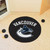 27" Black and White NHL Vancouver Canucks Puck Round Welcome Door Mat - IMAGE 2