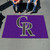 59.5" x 94.5" Purple and Gray MLB Colorado Rockies Ulti-Mat Rectangular Area Rug - IMAGE 2