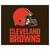 59.5" x 71" Brown and Red NFL Cleveland Browns Tailgater Mat Rectangular Outdoor Area Rug - IMAGE 1