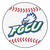 27" Gray and Green NCAA Florida Gulf Coast University Eagles Baseball Shaped Mat Area Rug - IMAGE 1