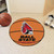 27" Orange and Black Contemporary NCAA Ball State University Cardinals Basketball Round Mat - IMAGE 2