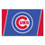 3.6' x 5.9' Blue and Red MLB Chicago Cubs Plush Area Rug - IMAGE 1