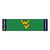 18" x 72" Green and Yellow NCAA West Virginia University Mountaineers Golf Putting Mat - IMAGE 1