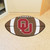 20.5" x 32.5" Brown and Red NCAA University of Oklahoma Sooners Football Shaped Mat - IMAGE 2