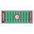 2.5' x 6' Green and Red NCAA University of Alabama Crimson Tide Football Field Area Rug Runner - IMAGE 1