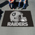 59.5" x 94.5" Black and White NFL Oakland Raiders Rectangular Ulti-Mat - IMAGE 2