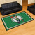 4.9' x 7.3' Green and White NBA Boston Celtics Plush Non-Skid Area Rug - IMAGE 2