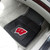 Set of 2 Black and Red NCAA University of Wisconsin Badgers Car Mats 17" x 27" - IMAGE 2