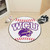 White and Purple NCAA Western Carolina University Catamounts Baseball Welcome Door Mat 27" - IMAGE 2