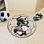 27" Black and White NCAA Boston University Terriers Soccer Ball Mat Area Rug - IMAGE 2