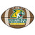 NCAA Northern Michigan University Wildcats Football Shaped Mat Area Rug - IMAGE 1