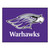 33.75" x 42.5" Purple and White NCAA University of Wisconsin Whitewater Warhawks Rectangular Mat - IMAGE 1