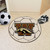 27" Brown and White NCAA Western Michigan University Broncos Soccer Ball Mat - IMAGE 2