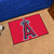 19" x 30" Red and Blue MLB Los Angeles Angels Starter Mat Rectangular Area Rug - IMAGE 2