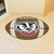 20.5" x 32.5" Brown and Black NCAA University of Wisconsin Badgers Football Shaped Door Mat - IMAGE 2