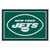 4.9' x 7.3' Green and White NFL New York Jets Ultra Plush Rectangular Area Rug - IMAGE 1