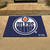 33.75" x 42.5" Blue and White NHL Edmonton Oilers Rectangular Mat Area Rug - IMAGE 2