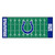 30" x 72" Green and Blue NFL Indianapolis Colts Football Field Area Rug Runner - IMAGE 1