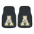 Set of 2 Black NCAA Appalachian State Mountaineers Front Carpet Car Mats 17" x 27" - IMAGE 1