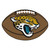 20.5" x 32.5" Brown and Yellow NFL Jacksonville Jaguars Football Shaped Mat Area Rug - IMAGE 1