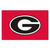 59.5" x 71" Red and Black NCAA University of Georgia Bulldogs Rectangular Tailgater Mat - IMAGE 1
