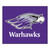 59.5" x 71" Purple and White NCAA University of Wisconsin Whitewater Warhawks Tailgater Rectangular Outdoor Mat - IMAGE 1