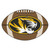 20.5" x 32.5" Brown and Yellow NCAA University of Missouri Tigers Football Mat Area Rug - IMAGE 1