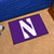 19" x 30" Purple and White NCAA Northwestern University Demons Starter Door Mat - IMAGE 2
