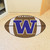 20.5" x 32.5" Brown and Blue NCAA University of Washington Huskies Football Shaped Mat - IMAGE 2