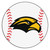 27" White and Yellow NCAA University of Southern Mississippi Southern Miss Golden Eagles Round Mat - IMAGE 1