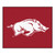 59.5" x 71" Red and White NCAA University of Arkansas Razorbacks Tailgater Outdoor Area Rug - IMAGE 1