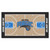 2.4' x 4.5' Blue and Black NBA Orlando Magic Basketball Court Mat Area Throw Rug Runner - IMAGE 1