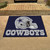 33.75" x 42.5" Blue and Gray NFL Dallas Cowboys All Star Rectangular Door Mat - IMAGE 2