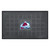 19.5" x 31.25" Black NHL Colorado Avalanche Mountain A 3-D Team Medallion Doormat - IMAGE 1