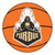 27" Orange and White NCAA Purdue University Boilermakers Basketball Shaped Mat Area Rug - IMAGE 1