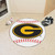 27" Yellow and Red NCAA Grambling State University Tigers Baseball Shape Round Mat - IMAGE 2