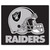 59.5" x 71" Black and White NFL Oakland Raiders Rectangular Tailgater Mat - IMAGE 1