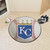 27" Gray and Blue MLB Kansas City Royals Baseball Mat Area Rug - IMAGE 2