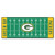 30" x 72" Green and Yellow NFL Green Bay Packers Football Field Area Rug Runner - IMAGE 1