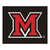 59.5" x 71" Black and Red NCAA Miami University OH Redhawks Tailgater Mat Rectangular Area Rug - IMAGE 1