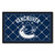 4' x 6' Blue and White NHL Vancouver Canucks Foot Plush Non-Skid Area Rug - IMAGE 1