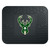 14" x 17" Black and Green NBA Milwaukee Bucks Heavy Duty Rear Car Seat Utility Mat - IMAGE 1