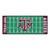 2.5' x 6' Green and Pink NCAA Texas ATM University Aggies Football Field Area Rug Runner - IMAGE 1