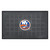 19.5" x 31.25" Orange and White NHL New York Islanders 3-D Team Medallion Doormat - IMAGE 1