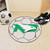 27" White NCAA University of North Dakota Fighting Hawks Soccer Ball Mat Round Area Rug - IMAGE 2