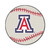 NCAA University of Arizona Wildcats Baseball Shaped Mat Round Area Rug - IMAGE 1