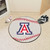 NCAA University of Arizona Wildcats Baseball Shaped Mat Round Area Rug - IMAGE 2