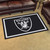 3.6' x 5.9' Black and White NFL Oakland Raiders Ultra Plush Rectangular Area Rug - IMAGE 2