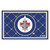 4' x 6' Navy Blue NHL Winnipeg Jets Plush Non-Skid Area Rug - IMAGE 1